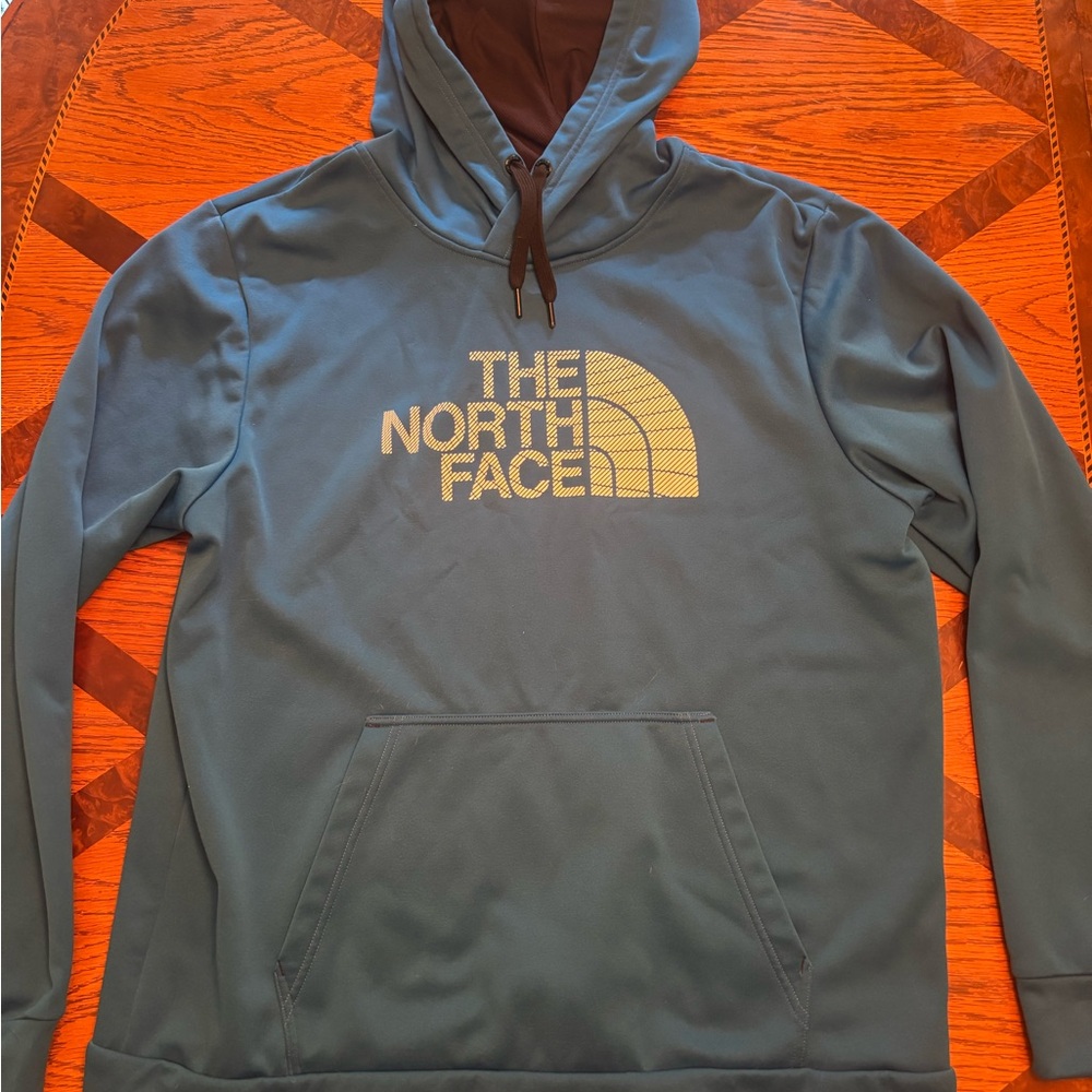 The North Face Blue Sweatshirt with High Collar